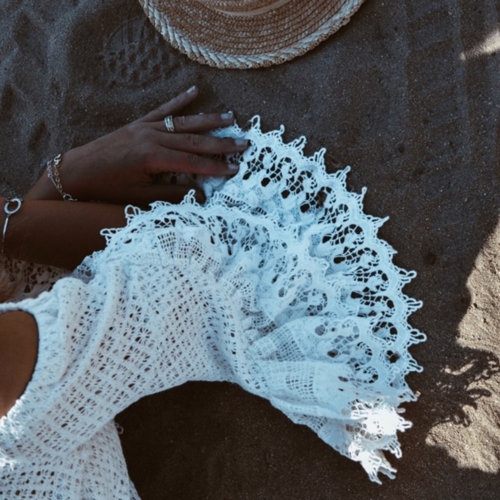 Jen’s Pirate Booty for Free People Crochet Chemical Lace Festival Top - Picture 2 of 7